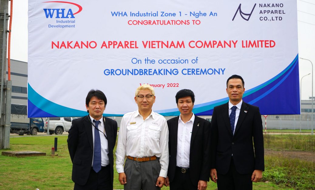 Groundbreaking Ceremony for Nakano Apparel Vietnam Co., Ltd at WHA Industrial Zone 1 - Nghe An