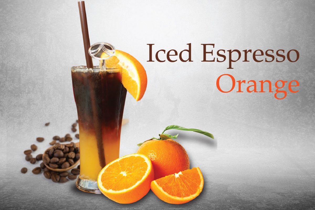 Iced espresso orange at the Emerald Hotel