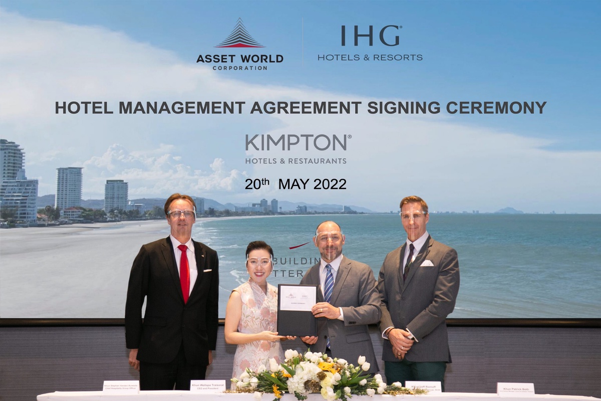 AWC signs agreement with IHG to manage Kimpton Hua Hin Resort, responding to family business travel demands after Thailand