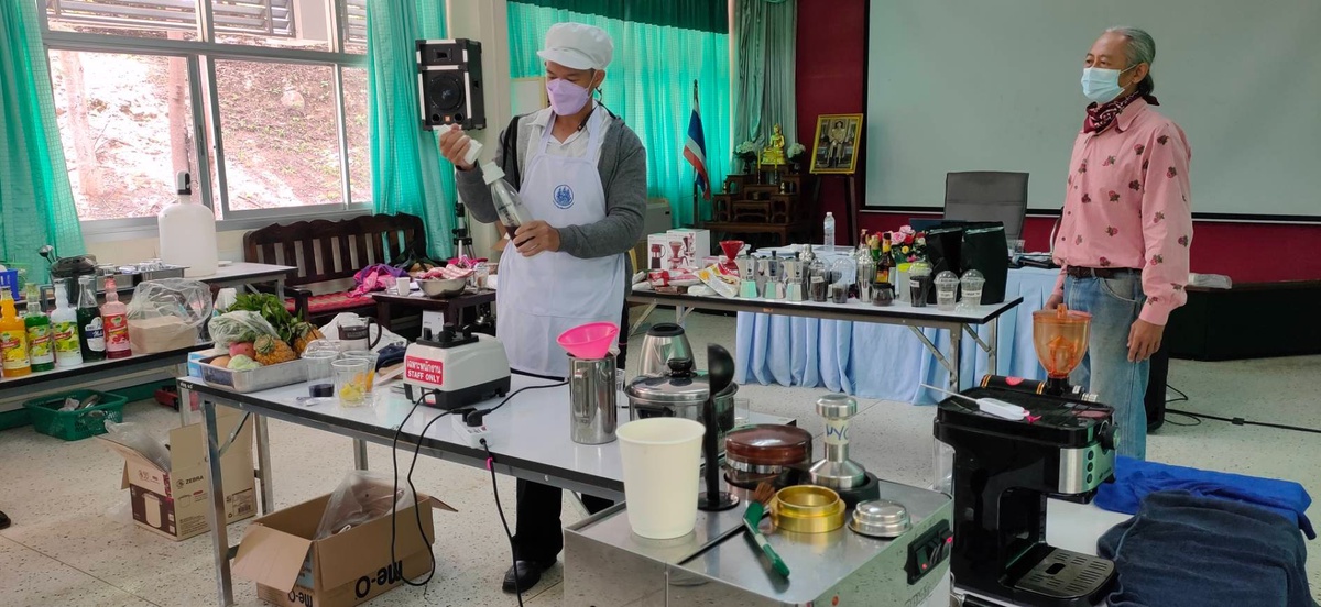 สำนักงานพัฒนาฝีมือแรงงานแม่ฮ่องสอน ดำเนินการจัดฝึกอบรม สาขาการประกอบธุรกิจร้านกาแฟ