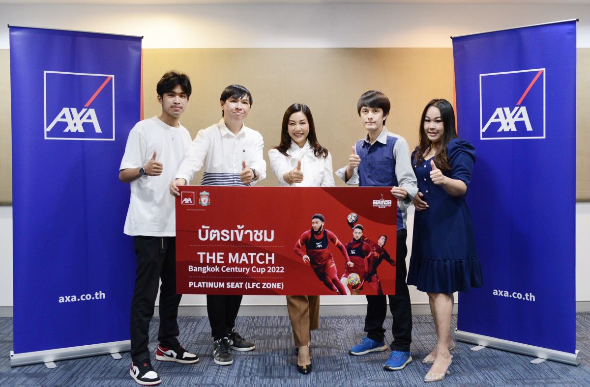 AXA Thailand General Insurance Gives Platinum Seat Tickets for The Match Bangkok Century Cup 2022 to Winning