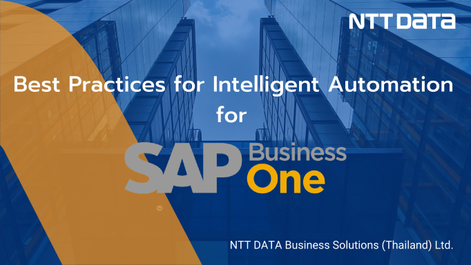 Best Practices for Intelligent Automation for SAP Business One