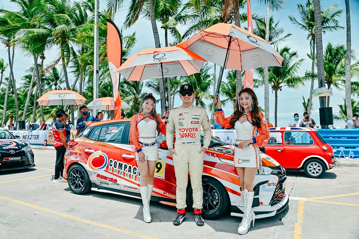 คอมแพ็ค เบรก ส่ง เจมส์ - ภูริพรรธน์ ดาราหน้าใสขวัญใจสาวๆ ลงประชันความเร็วในรายการ Toyota Gazoo Racing Motorsport