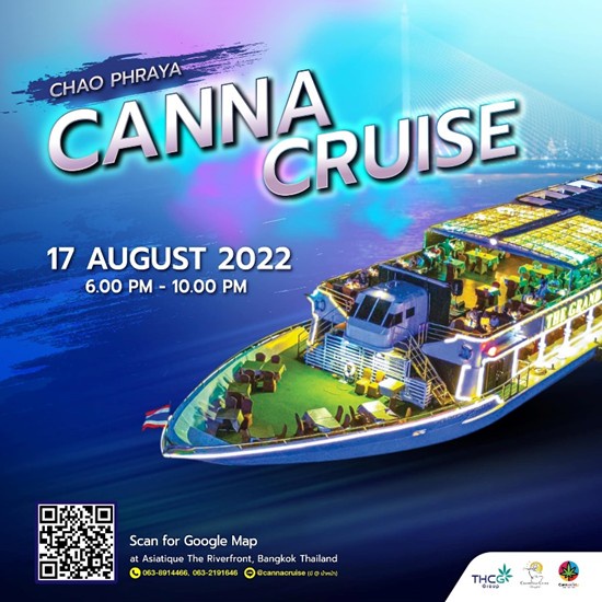 กันกุลฯ ผนึก THCG -เรือสำราญเจ้าพระยาครุยส์-แคนน์โซไซตี้ จัดChao Phraya Canna Cruise เรือ The Medi-Wellness