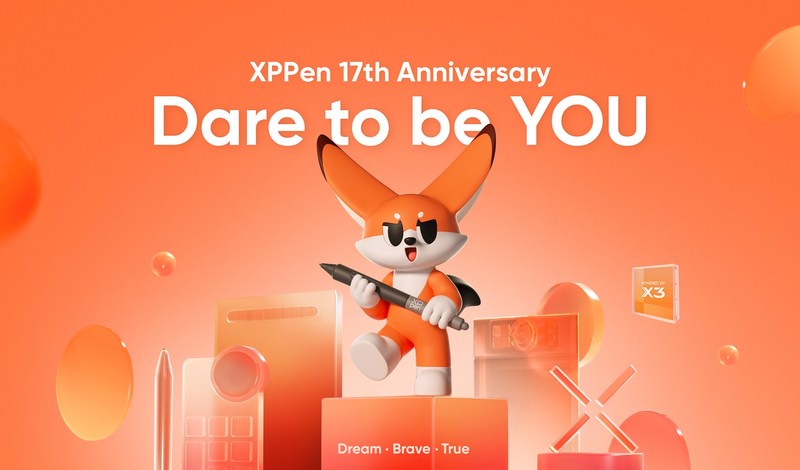 Dare to be YOU - XPPen Celebrates its 17th Anniversary with Introduction of An Elevated Mascot Image and A New