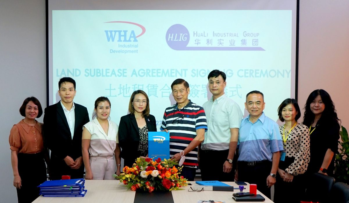 HuaLi Industrial Group Signs Lease Agreement with WHA Industrial Zone Nghe An JSC to Expand its New Manufacturing