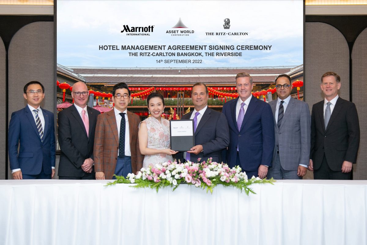 AWC signs agreement with Marriott International for The Ritz-Carlton Bangkok, The Riverside to transform heritage district at The Lhong 1919 and