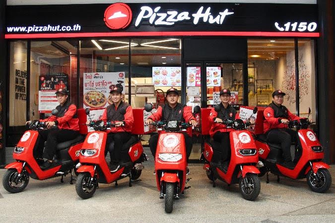PIZZA HUT EMPOWERS RIDERS TO USE ELECTRIC MOTORCYCLES FOR ECO-FRIENDLY FOOD DELIVERY THE FIRST PHASE STARTS IN