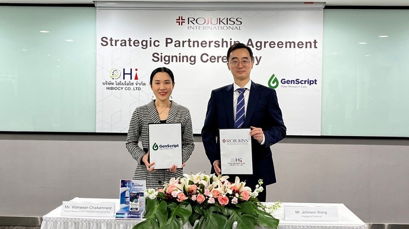 GenScript ProBio Enters Strategic Collaboration with Hibiocy Co. Ltd, the affiliate of Rojukiss International Public Company Limited (KISS) - the leading Thai-based Beauty Health company, for the