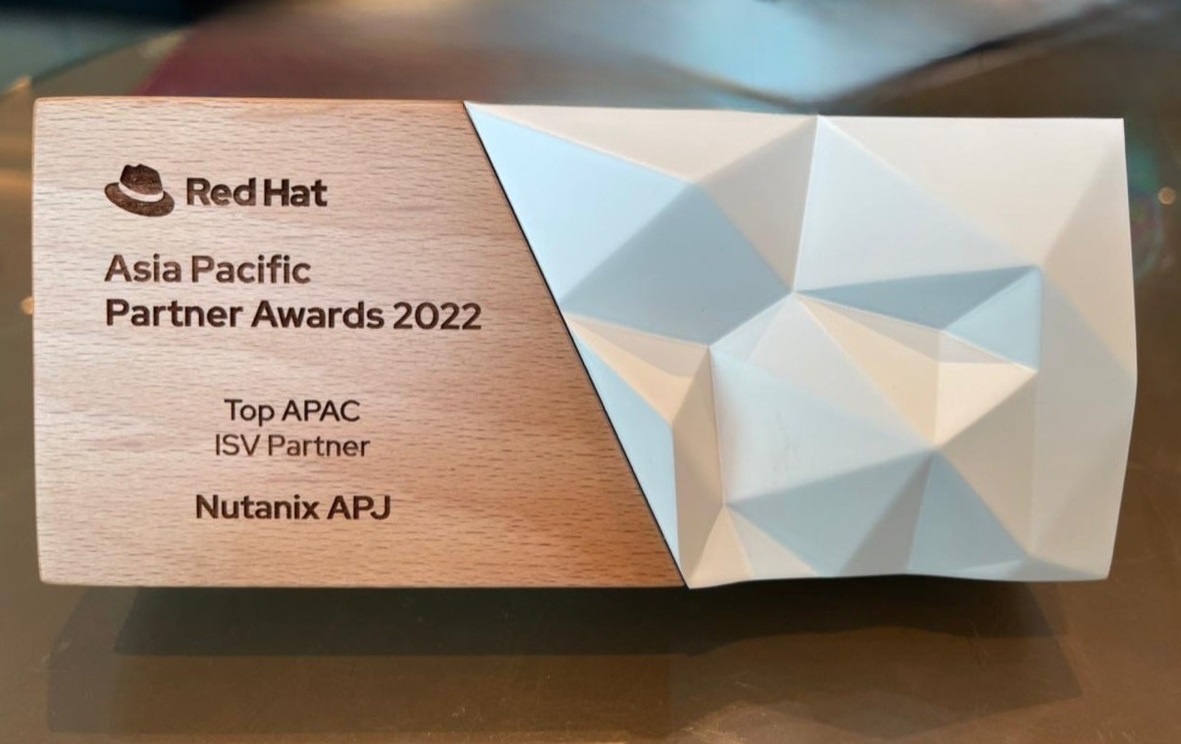 Nutanix Achieves Red Hat Top Independent Software Vendor Partner Award in APAC and Japan
