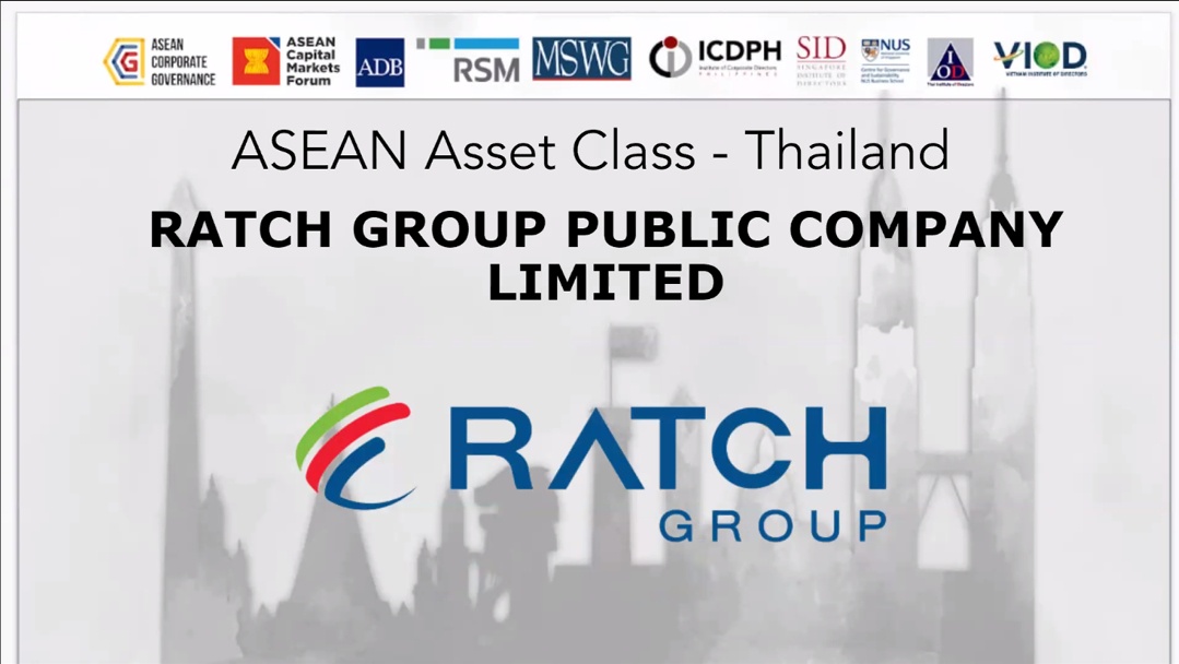 ราช กรุ๊ป ได้รับรางวัล ASEAN Asset Class PLCs - Thailand โดยผ่านเกณฑ์ประเมินของ ASEAN CG Scorecard