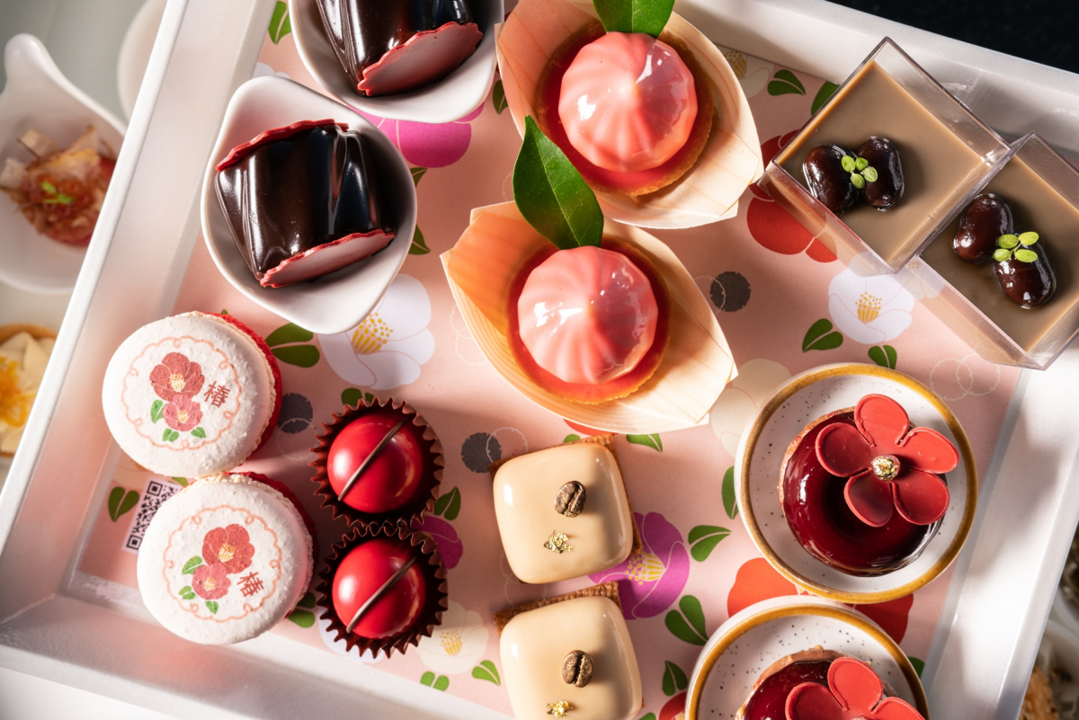 Savour the Season of Love with the Sparkling Sweet and Savoury 'Tsubaki Afternoon Tea' at Up Above Restaurant and