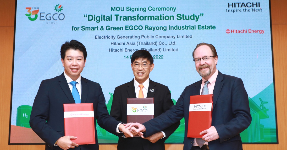 EGCO Group Joins Hands with Hitachi to Co-study a Development Plan for Technology and Intelligent Systems for EGCO Rayong Industrial Estate