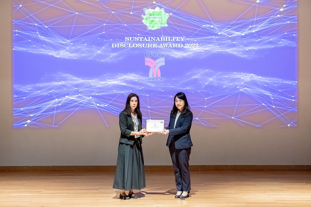 BTS Group wins Sustainability Disclosure Award 2022