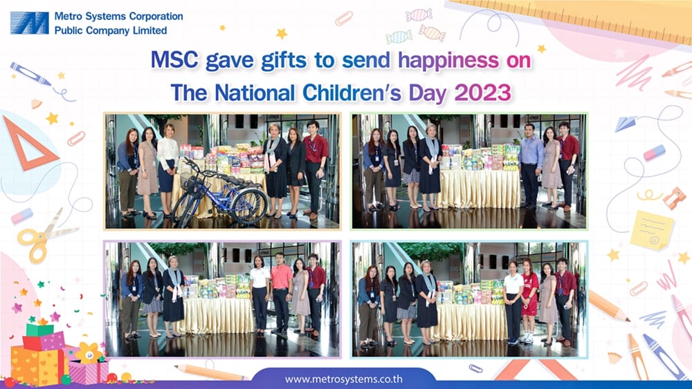 MSC gave gifts to send happiness on The National Children's Day 2023