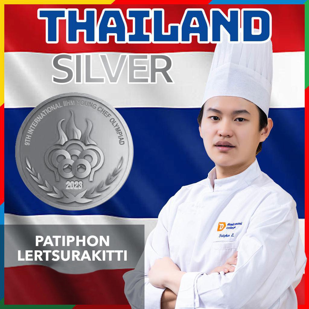 นักศึกษา DTC เด็กไทยหนึ่งเดียวบนเวทีเชฟโลก คว้าอันดับ 2 Young Chef Olympiad 2023