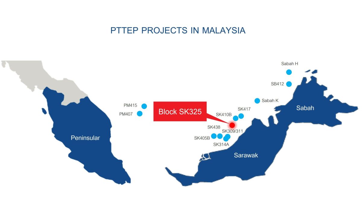 PTTEP partners with PCSB and PSEP in Block SK325, offshore Malaysia