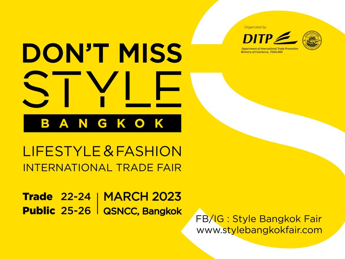 'STYLE Bangkok' is Coming Back in 2023! Light Up Sustainable Lifestyle and Fashion Products of Thai Brands to the Global