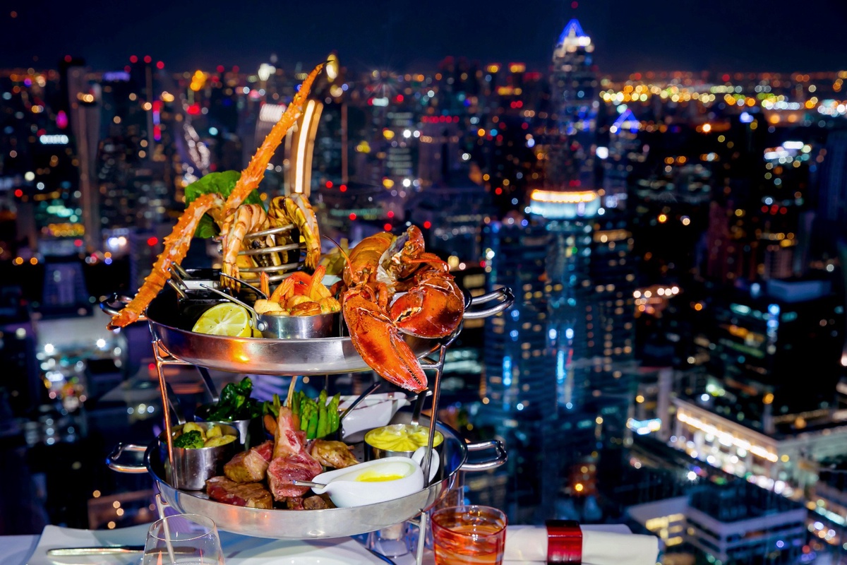 Red Sky's Indulgent Surf Turf Tower Takes Rooftop Dining to New Heights