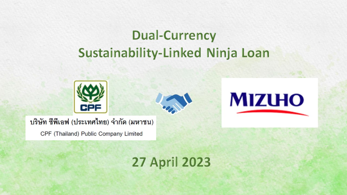 Mizuho concludes sustainability-linked syndicated loan agreement with CPF (Thailand)