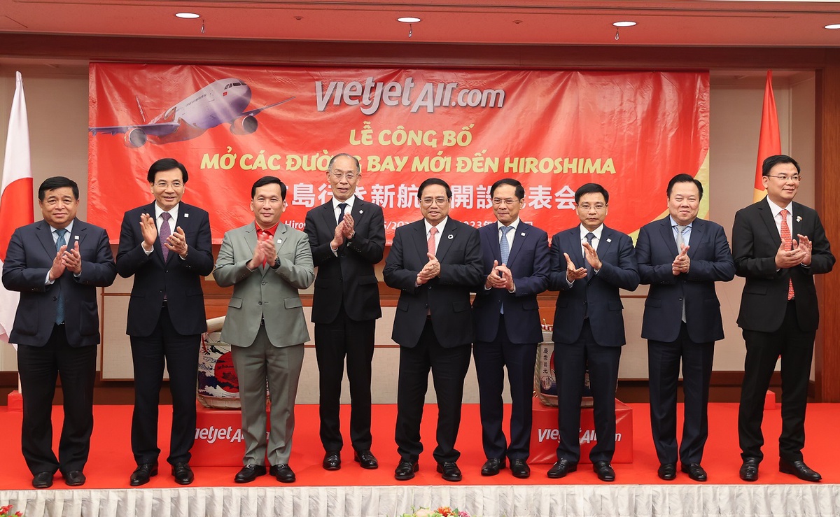 เวียตเจ็ทประกาศให้บริการเส้นทางบิน ฮานอย - ฮิโรชิมา ขณะร่วมประชุม G7