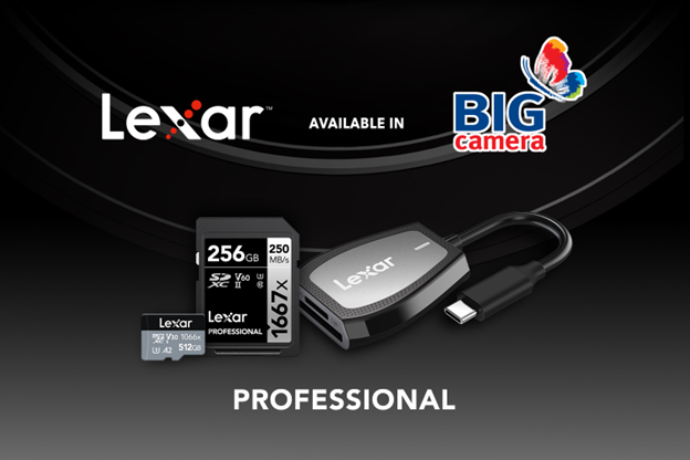 Lexar ทำความร่วมมือกับ BIG Camera เพื่อมอบกลุ่มผลิตภัณฑ์การถ่ายภาพที่ดียิ่งขึ้นแก่ผู้บริโภค