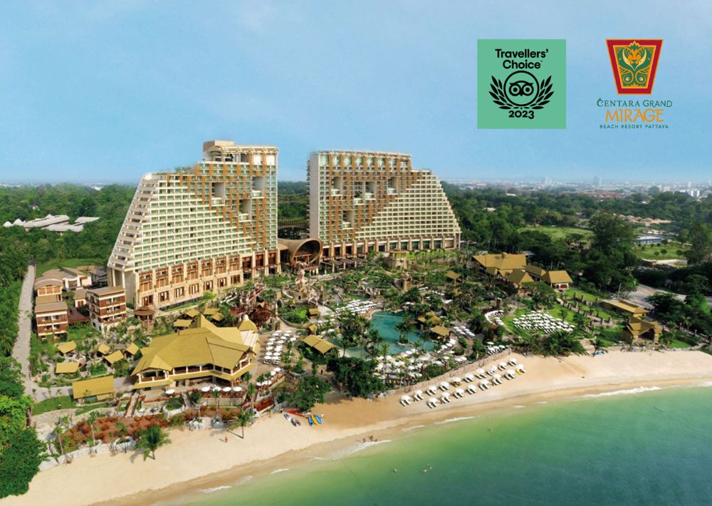 Centara Grand Mirage Pattaya Receives 2023 Travellers' Choice Award Winner from Tripadvisor 13 years in a