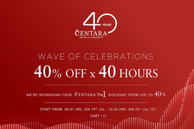 Wave of Celebrations: Centara's 40-Hour Flash Sale