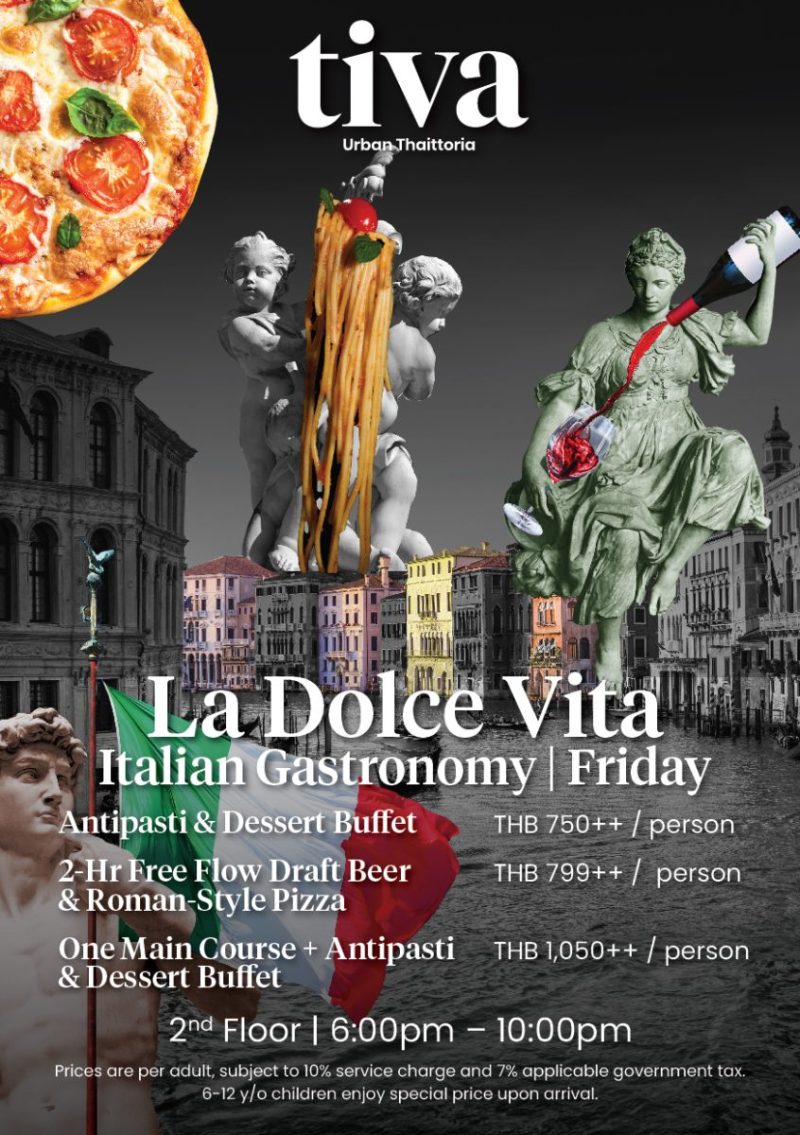 Live La 'Dolce Vita' and dive into Italian Gastronomy with the finest Italy has to offer