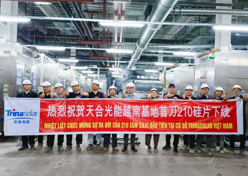 Trina Solar begins producing 210mm monocrystalline wafers in Vietnam