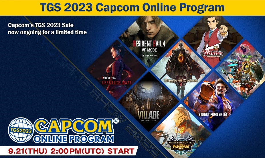 งานแคปคอมออนไลน์ใน Tokyo Game Show 2023 เผยอัปเดตรายชื่อเกมใหม่ ออนแอร์ 21 ก.ย.นี้