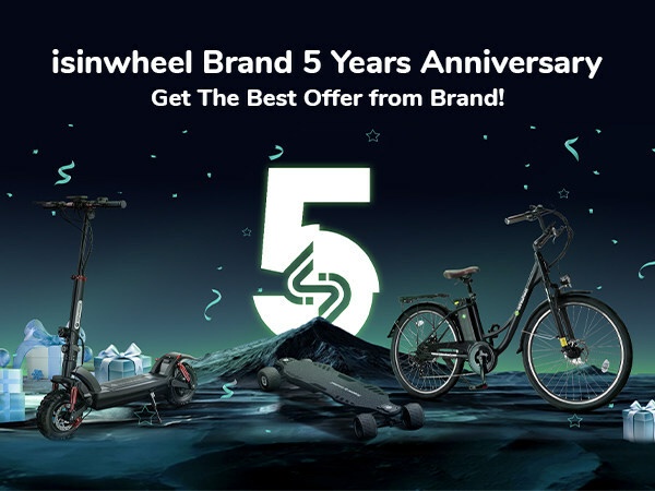 Join Smart E-Scooter and Mobility Brand isinwheel in Celebrating Five Years of Innovation and Sustainable
