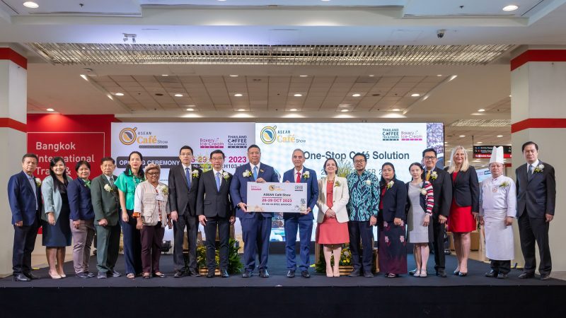 เปิดงาน ASEAN Cafe Show 2023 ยกขบวนสินค้านวัตกรรมใหม่กว่า 8,000 รายการ อัดกิจกรรมกว่า 50 รายการตอบโจทย์อุตสาหกรรมร้านคาเฟ่ทุกมิติ