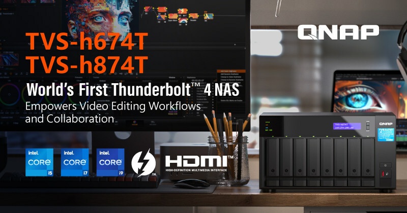 QNAP เปิดตัวระบบเก็บข้อมูล Thunderbolt(TM) 4 NAS ตัวแรกของโลก ขุมพลังโปรเซสเซอร์ Intel(R) Core(TM) i5/i7/i9 เจน