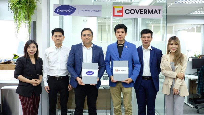 Covermat Co.,Ltd. Signs the MOU with Diversey Hygiene (Thailand) Co.,Ltd. to Expand the Healthcare Business, Promoting the Innovative