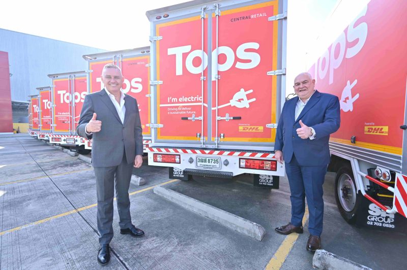Tops Teams Up with DHL Supply Chain Thailand to Roll Out Clean-Energy Electric Trucks, Paving the Way for Sustainable Green Logistics with a 5-Year Plan to Slash Emissions by 13,335