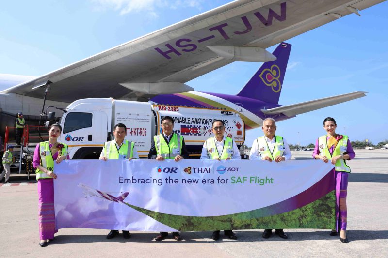 OR joins forces with Thai Airways to launch the pilot use of sustainable aviation fuel (SAF) at Phuket