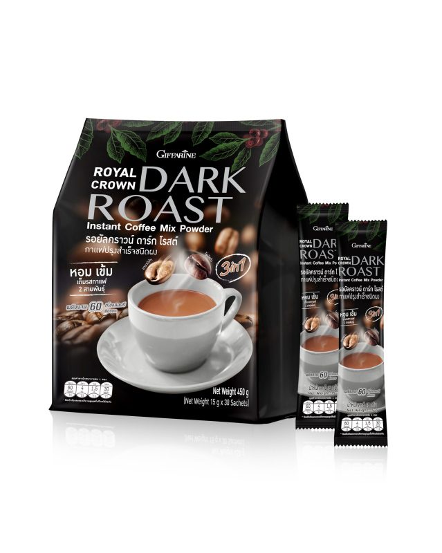 กิฟฟารีน ขอแนะนำ Royal Crown Dark Roast สำหรับผู้ที่ชื่นชอบกาแฟเข้มข้น กลมกล่อม