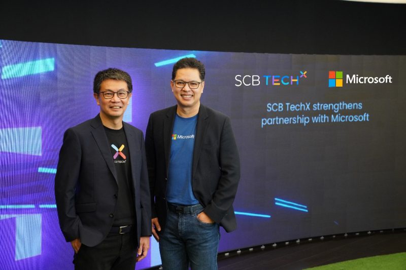 SCB TechX ยกระดับความร่วมมือกับ Microsoftมุ่งเสริมประสิทธิภาพการทำงานของลูกค้าระดับองค์กรด้วยดิจิทัลโซลูชันแบบครบวงจร