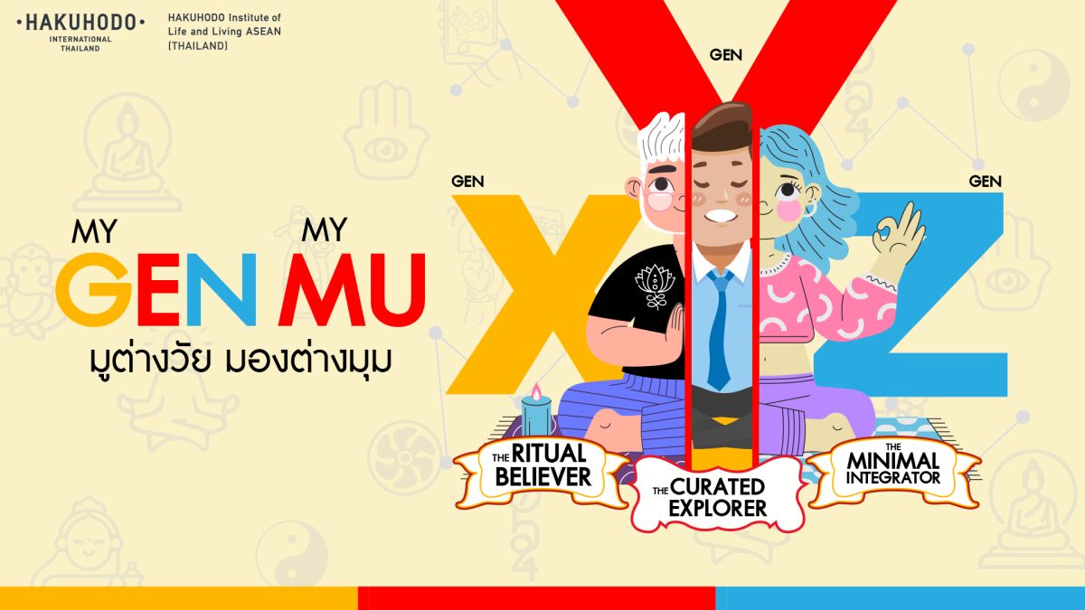 'MY GEN MY MU มูต่างวัย มองต่างมุม' การศึกษาหัวข้อพิเศษประจำปี 2024 จาก สถาบันวิจัยความเป็นอยู่ฮาคูโฮโด อาเซียน (ประเทศไทย) โดยบริษัท ฮาคูโฮโด อินเตอร์เนชั่นแนล