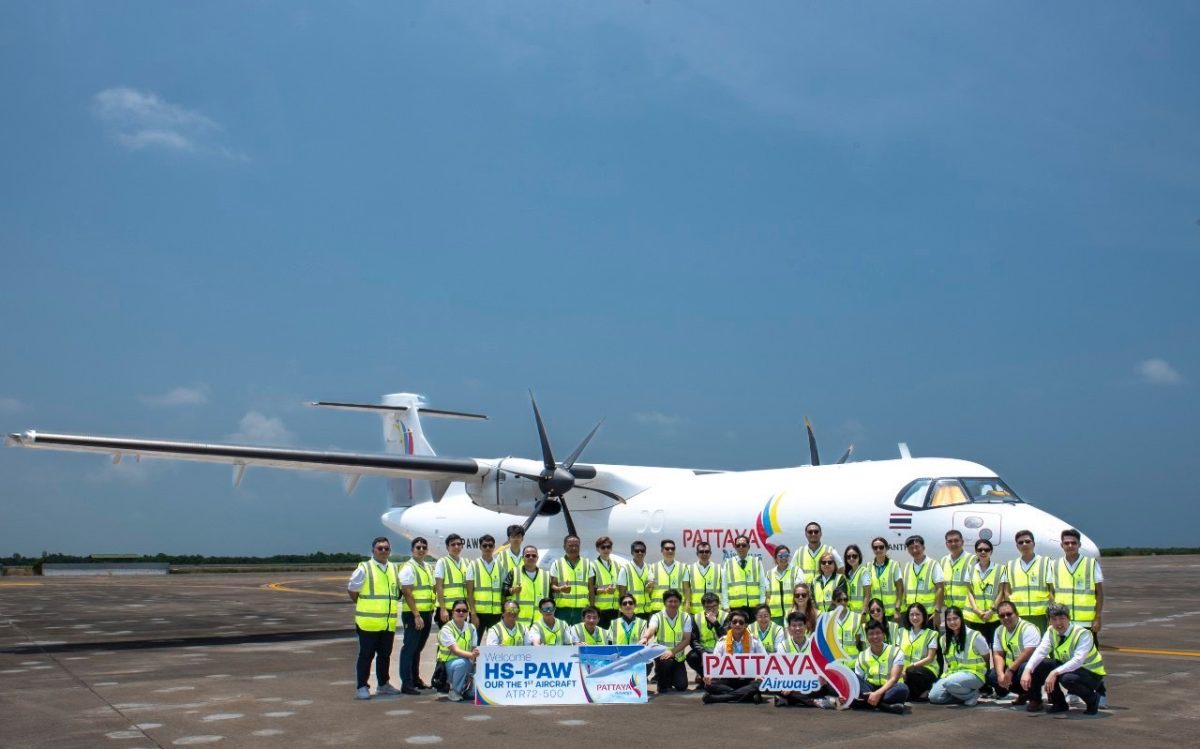 พัทยาแอร์เวย์ ต้อนรับเครื่องบิน ATR 72-500 Freighter ลำแรก เข้าฝูงบิน พร้อมให้บริการขนส่งสินค้าในภูมิภาคอาเซียนตามแผนการดำเนินงาน