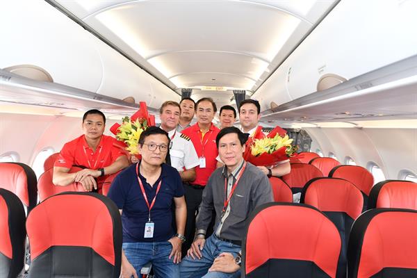 เวียตเจ็ทรับมอบเครื่องบินแอร์บัสรุ่น A321neo ACF ขนาด 240 ที่นั่ง เพื่อให้บริการแก่ผู้โดยสารในช่วงเทศกาลตรุษจีน