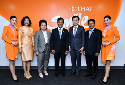 ภาพข่าว: รัฐมนตรีช่วยว่าการกระทรวงคมนาคม ตรวจเยี่ยมและมอบนโยบายให้ผู้บริหารไทยสมายล์