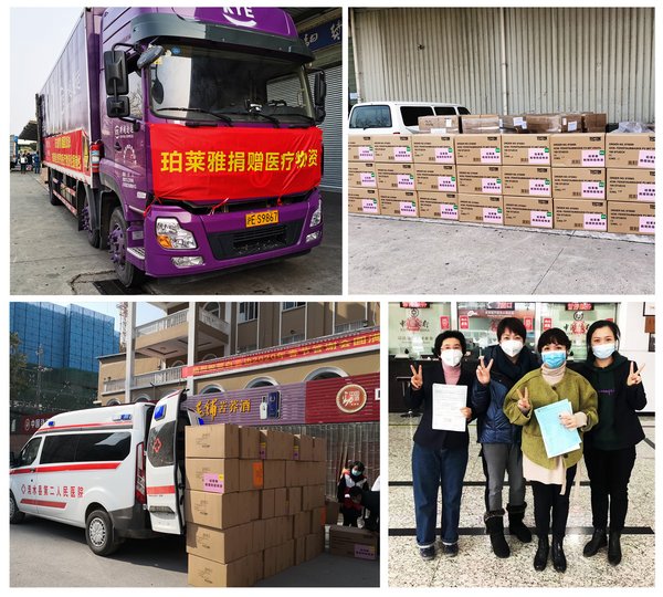 Proya donates over 90,000 EU standards-compliant face masks purchased from Europe to frontline medical staff in China's Hubei