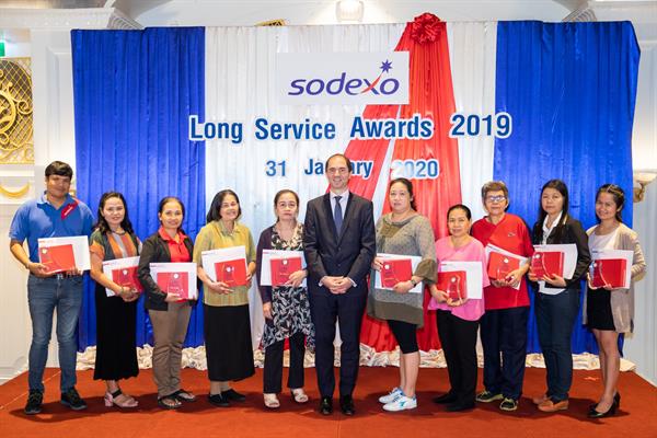 ภาพข่าว: โซเด็กซ์โซ่ ประเทศไทย จัดงาน Sodexo Long Service Awards 2019 เพื่อมอบรางวัลให้กับพนักงานที่ปฏิบัติงานครบ 15