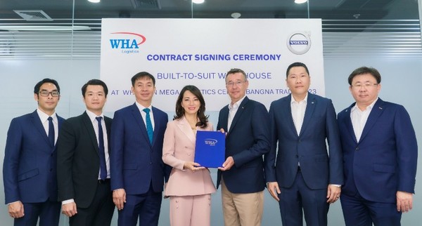 วอลโว่ คาร์ (ประเทศไทย) ลงนามสัญญาเช่าคลังสินค้าแบบ Built-to-Suit ที่ WHA-KPN Mega Logistics Center บางนา - ตราด