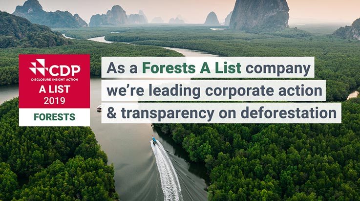 เต็ดตรา แพ้ค คว้าคะแนนระดับ ดับเบิลเอ จากซีดีพี ในการดำเนินงานที่เป็นเลิศเพื่อรับมือการเปลี่ยนแปลงสภาพภูมิอากาศโลกและการปกป้องผืนป่า