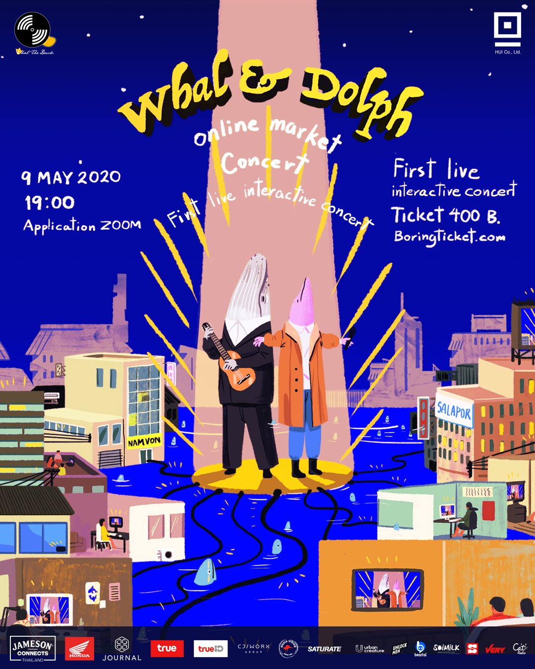 What The Duck ผุดไอเดีย จัด concert รูปแบบใหม่ ครั้งแรกในเมืองไทย กับ Whal Dolph Online Market Concert