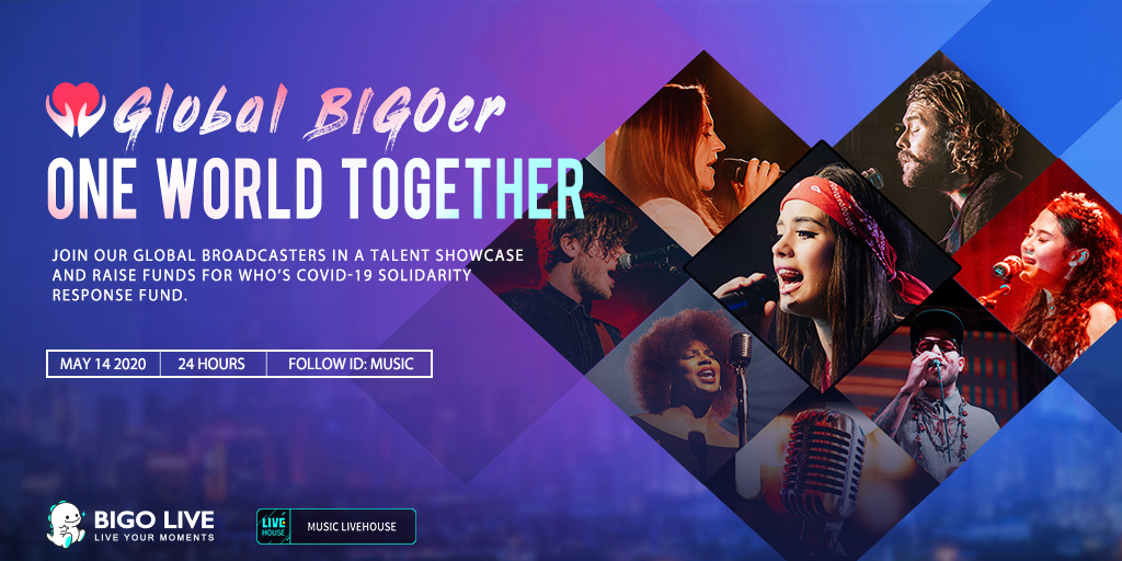 Bigo Live ประกาศแคมเปญระดมทุน Global BIGOer One World Together ช่วย WHO สู้โควิด-19