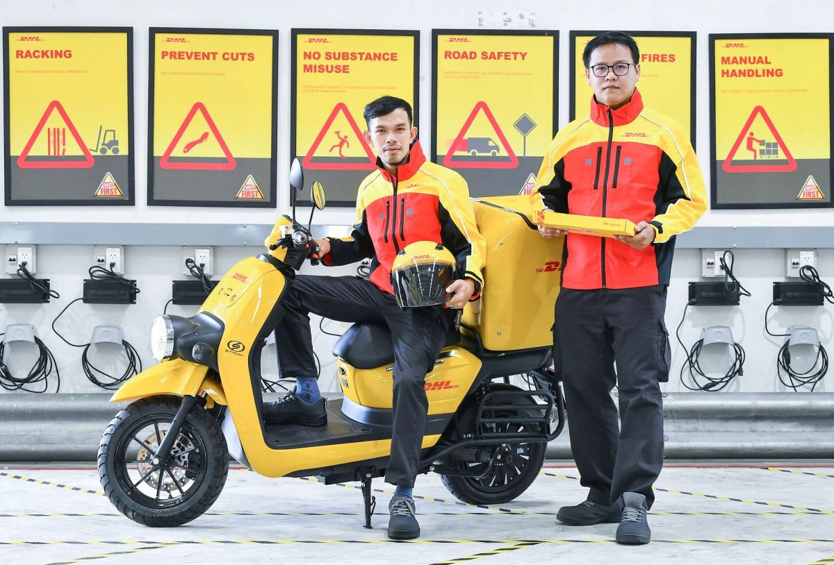 DHL Express and Strom launch Thailands first electric motorbikes designed for green logistics